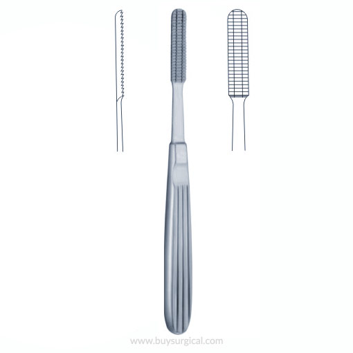 Maltz Rasp, Forward Cut Straight, Deep Serrations, 7.2 Mm Wide, 7 1/4" (18.4 Cm)